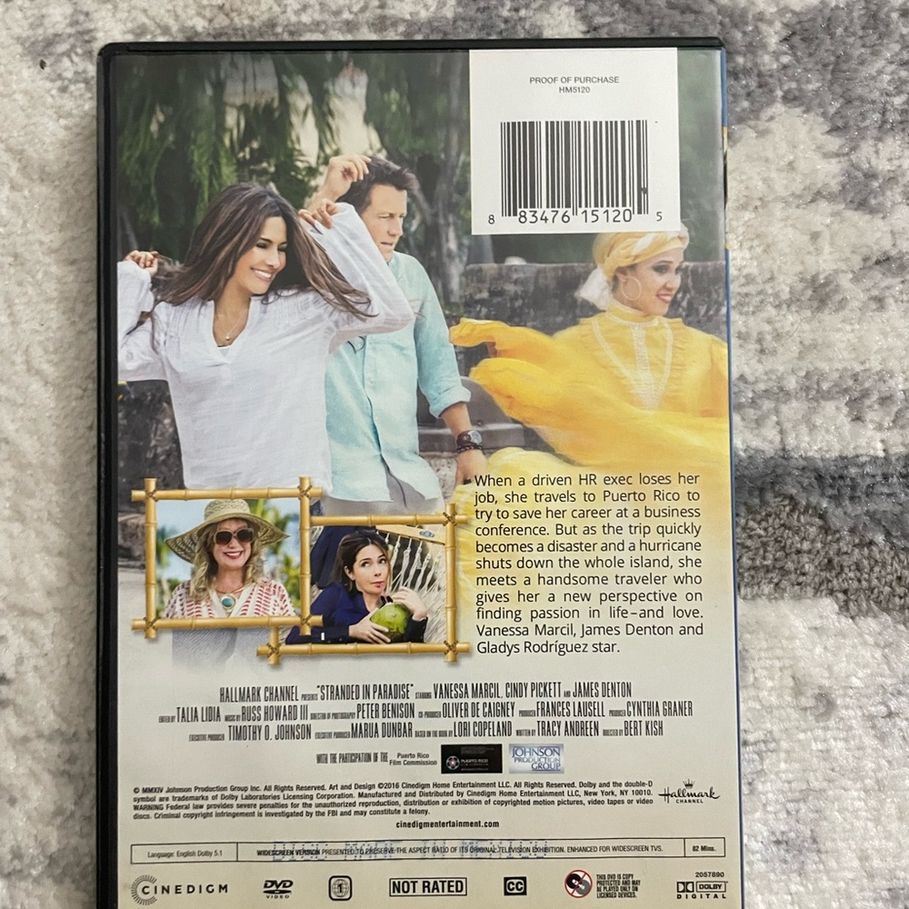 Stranded In Paradise Hallmark DVD - Picture 2 of 2